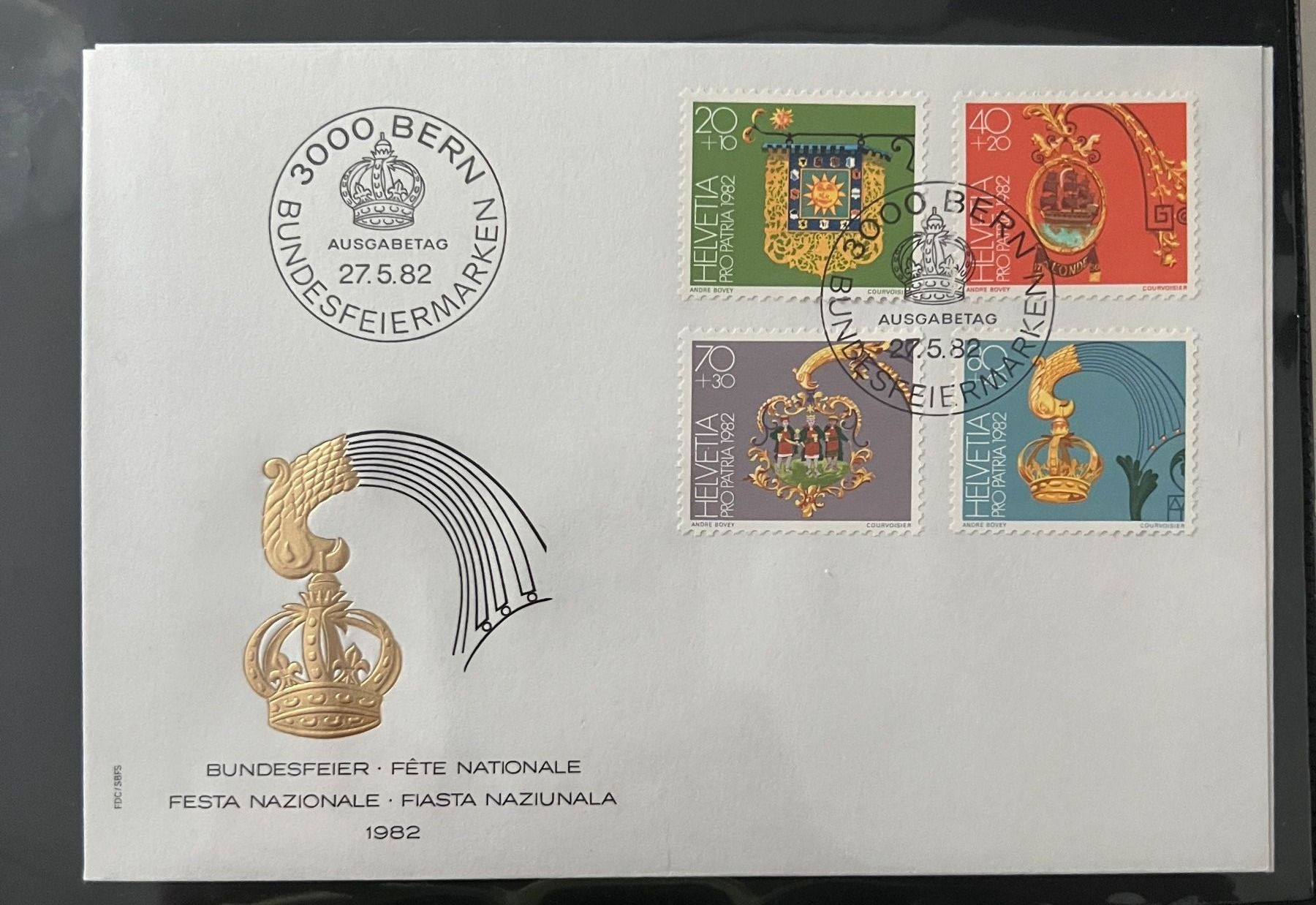 Tutti i francobolli: Erstagsbrief 1982 – Usato da Rotkreuz venduto da Parcore