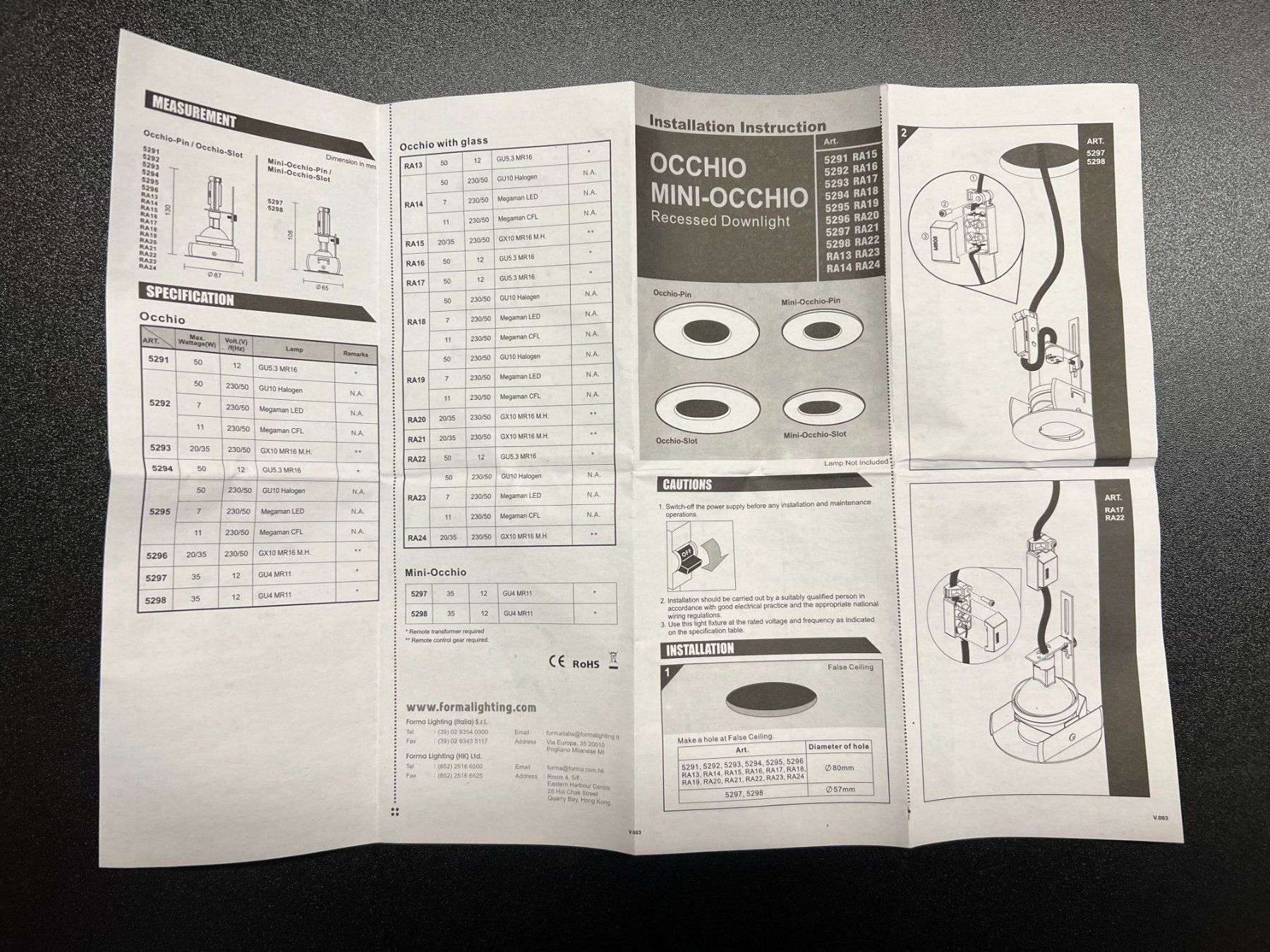 Occhio Lampade: OCCHIO MINI WHITE – Nuovo e nell'imballaggio originale da Mägenwil venduto da BackInWhite 1
