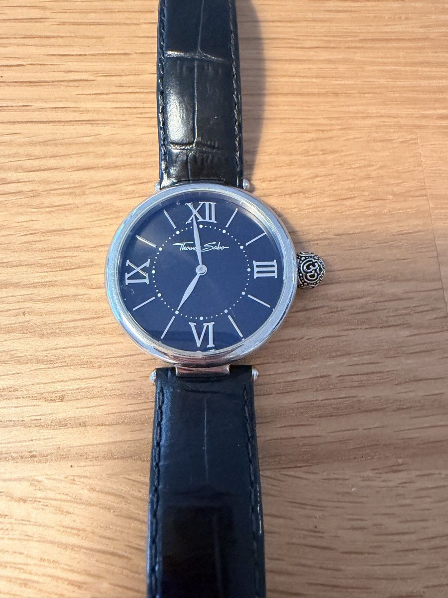 Thomas Sabo Orologi: Thomas Sabo Uhr mit Lederarmband – Usato da Rorschach venduto da nan_8rts