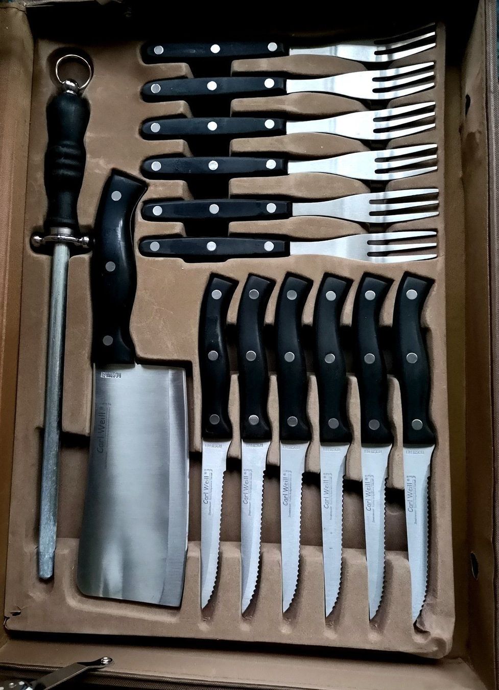 Coltelli: Messer - Set - Koffer von Carl Weill – Usato da Zürich venduto da Tanteemma369 4