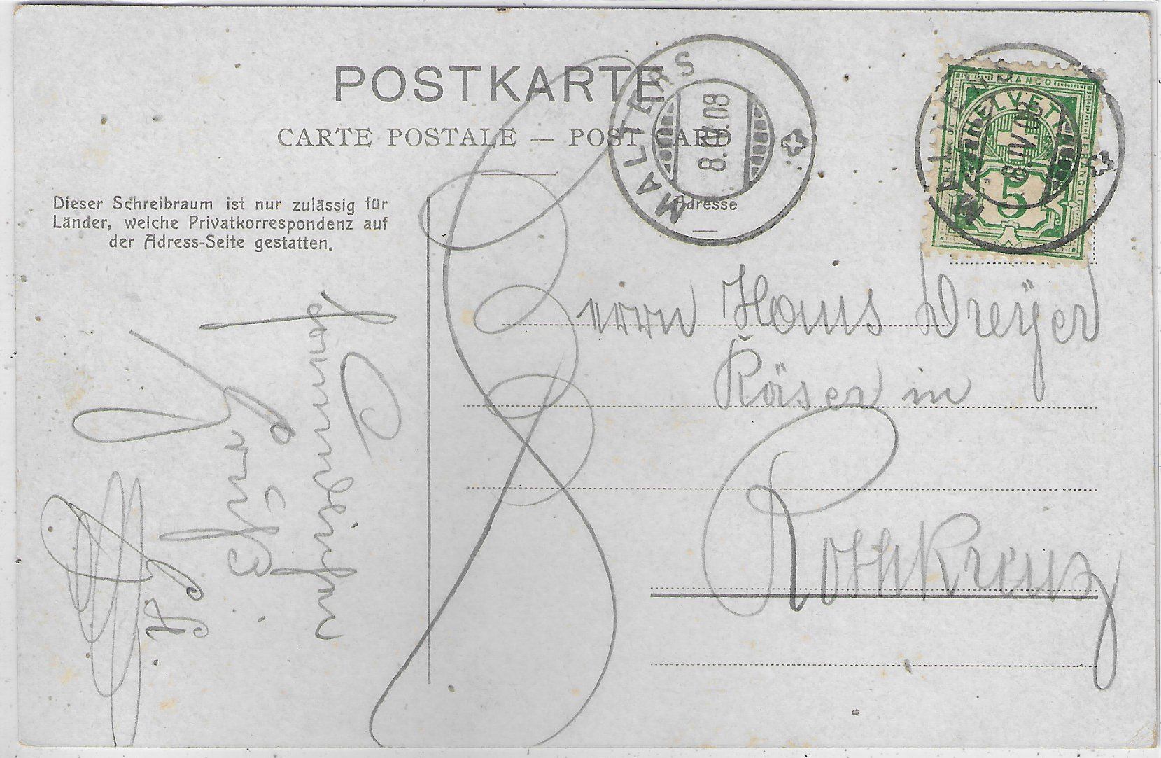 Cartoline postali: Gruss aus Malters - Litho – Usato da Ettingen venduto da Kartenplanet 1