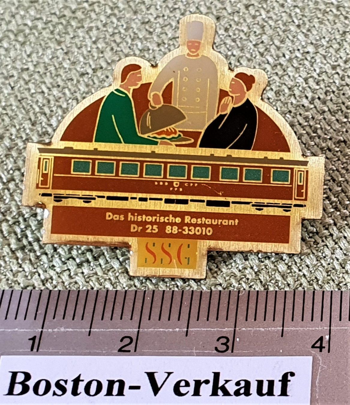 Placchette & Badge: C489 - Pin SSG Historischers Restaurant – Usato da Reinach BL venduto da Boston-Verkauf 1