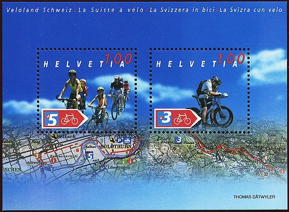 Alle Briefmarken: 💥2004 Sonderblock Veloland Schweiz - postfrisch – Neu (gemäss Beschreibung) aus Galgenen von Krdshop