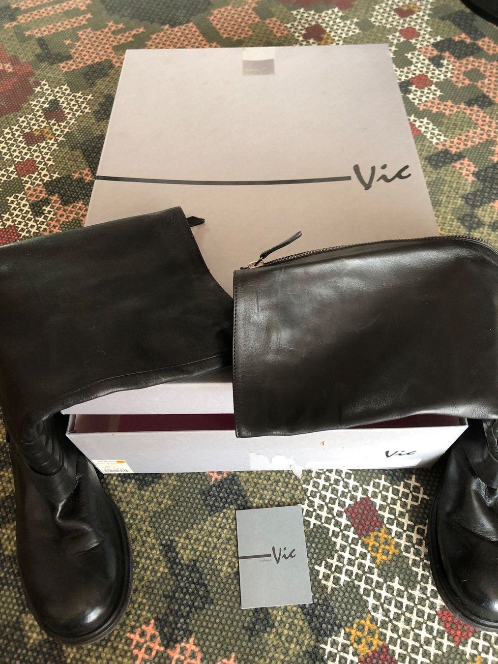 Vic Matié Scarpe da uomo: Bottes en cuir noir, pointure 36 – Nuovo e nell'imballaggio originale da Biel/Bienne venduto da Lianumi 7