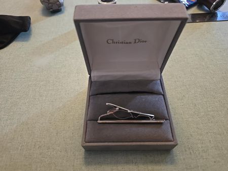 Christian Dior – Pince à cravate vintage – Germany – Coffret
