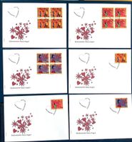 2007 - Glückwünsche FDC Viererblock-Serie + Einzel