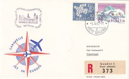 Erstflug Swissair Genf - Kopenhagen 1962