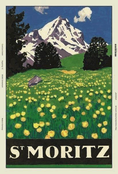 Insegne: Blechschild-ST. MORITZ-WIESE – Nuovo e nell'imballaggio originale da Rupperswil venduto da big-one-sale