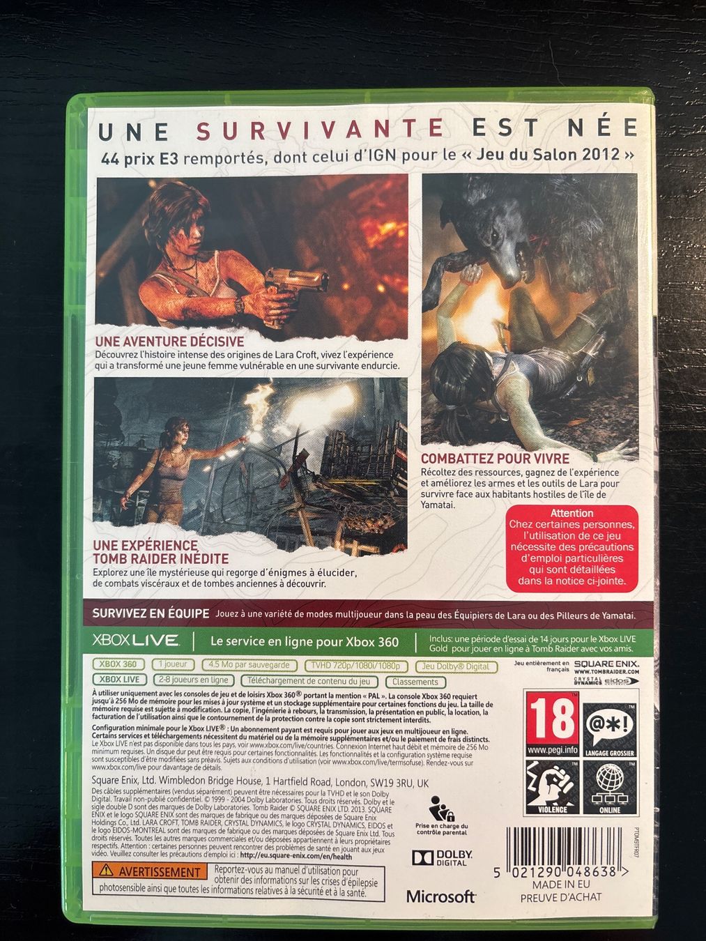 Giochi: Jeu Xbox 360 Tomb Raider bon etat – Usato da Villaz-St-Pierre venduto da mon_t2fn 2