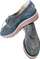 Clergerie Paris, Chaussures compensées T 40 en daim marron
