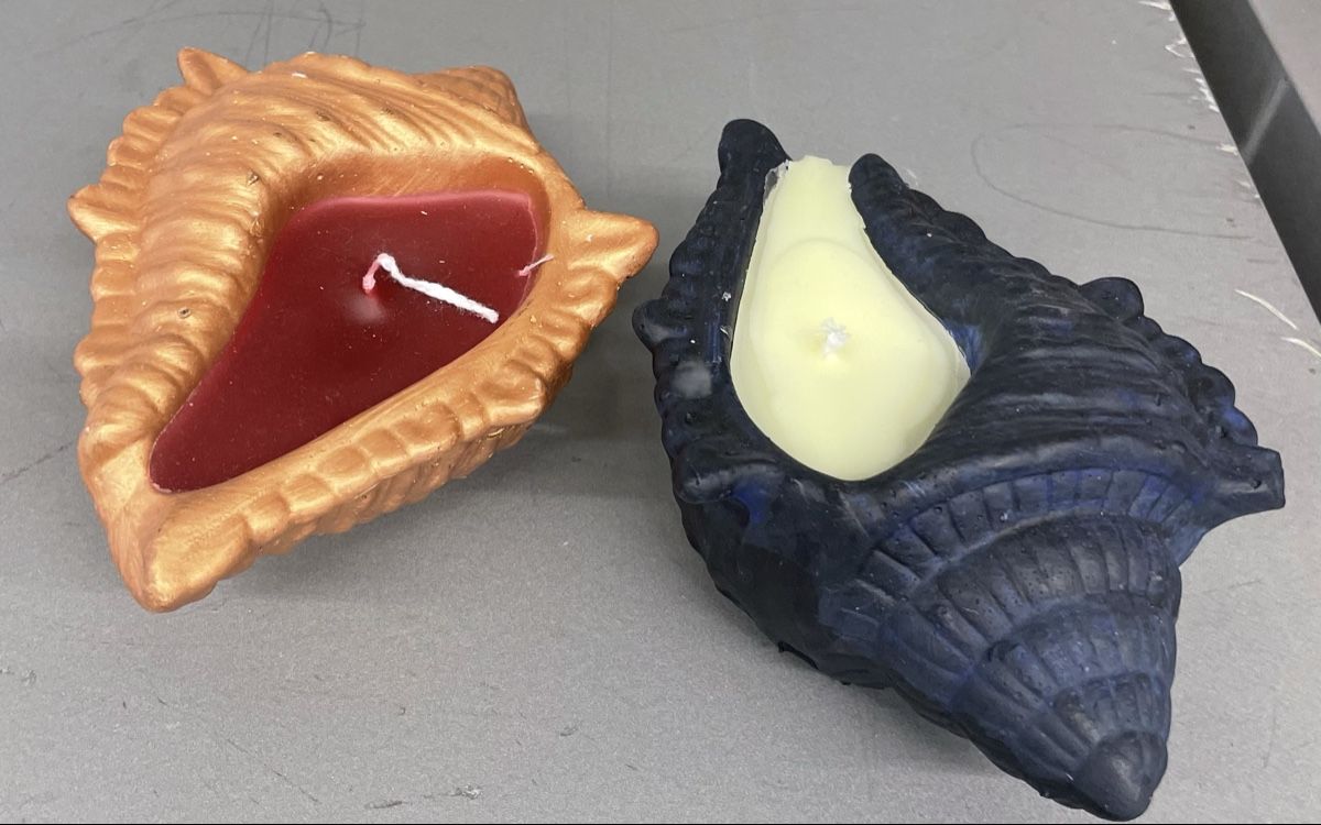 Candele: Muschel Kerzen Set,Deko, 2 Stk! – Nuovo e nell'imballaggio originale da Au ZH venduto da Jaggy4 7