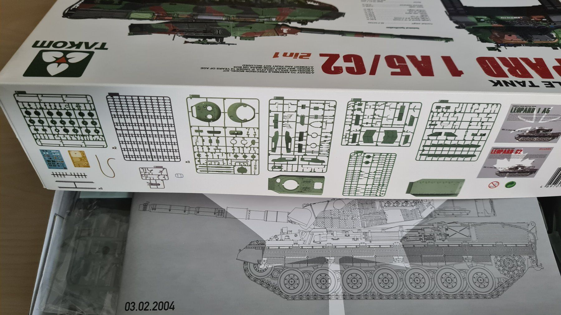 Kit di modellismo & Modellini statici: 1:35 Leopard 1A5/C2 - 2 in 1 - Takom 2004 – Nuovo (secondo la descrizione) da Bassersdorf venduto da jackbmw 9