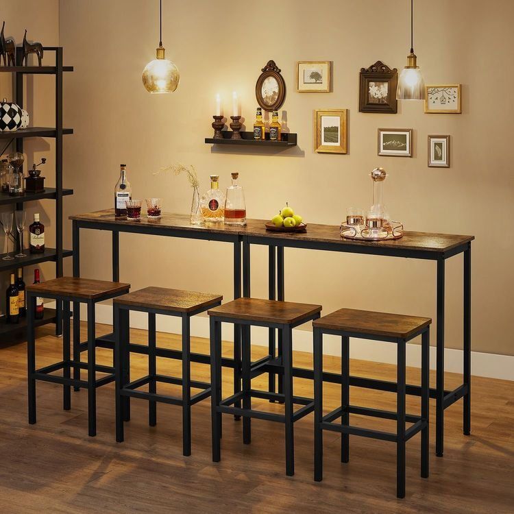 Tavoli: Essgruppe Bartisch Set Tisch 100x40 mit 2 JOLIE – Nuovo e nell'imballaggio originale da Lachen SZ venduto da MAMORU-MOEBEL 2