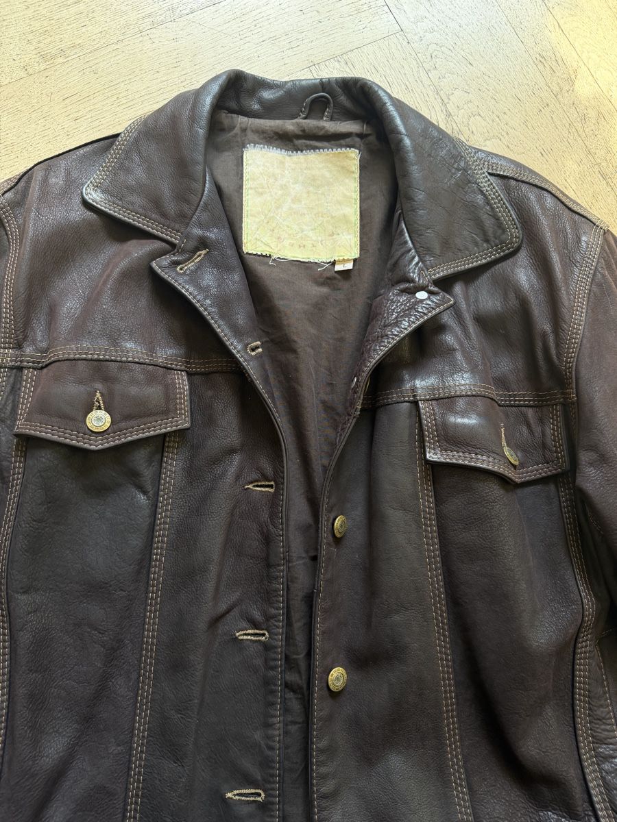 Vestes: Vintage Brown Cowhide Leather Jacket – D'occasion à Genève par ant_77dc 4
