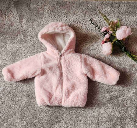 Süesse Baby Jacke, Grösse 74 Kuschelig, Rosa, Winter