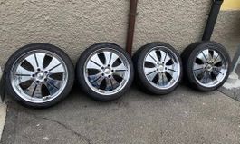4 Chromfelgen mit Sommerreifen BMW e46 e36 5x120