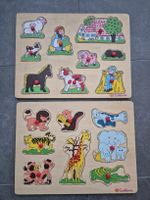 Holzsteckpuzzle / Lernspielzeug/ Bauernhof