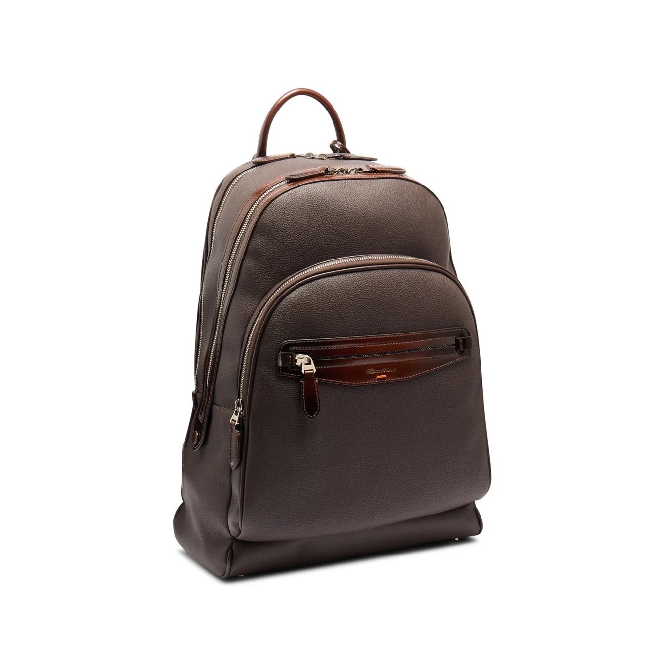 Zaini: SANTONI DARK BROWN TUMBLED LEATHER BACKPACKC HF 1,448.00 – Nuovo (secondo la descrizione) da Unterseen venduto da SONY-CoolGo 2