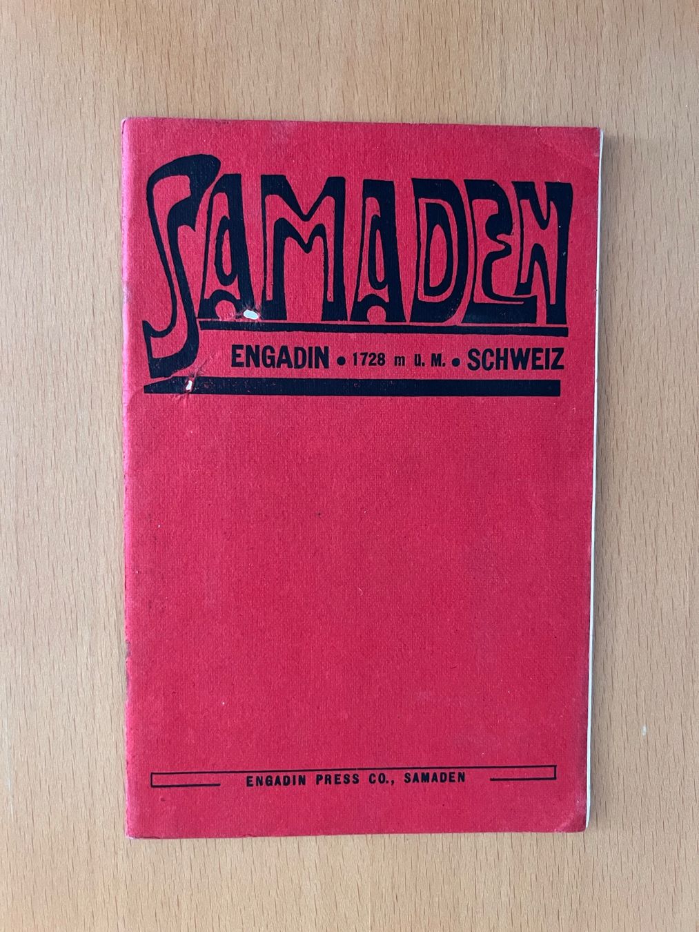 Documenti: Vintage Prospekt Brochure Samaden Engadin – Usato da Zürich venduto da Andawe