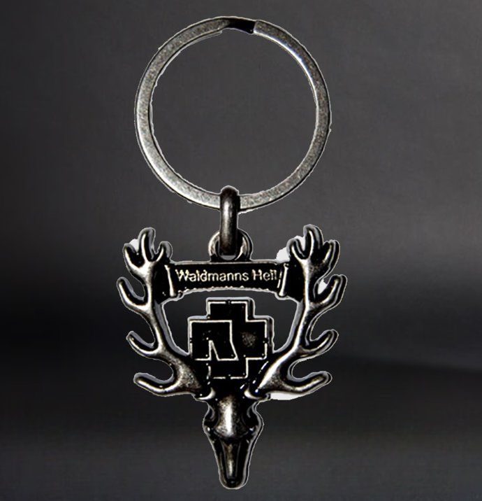 Porte-clés Rammstein Logo - Métal Gris, Pour Fans Du Groupe, Accessoire Collection