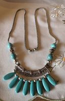 Southwestern Halskette vintage Türkys Farbene Steine 