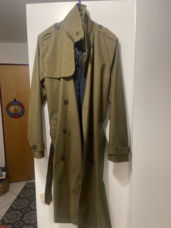 Trench-coat Esprit kaki, parfait pour la mi-saison! L/XL