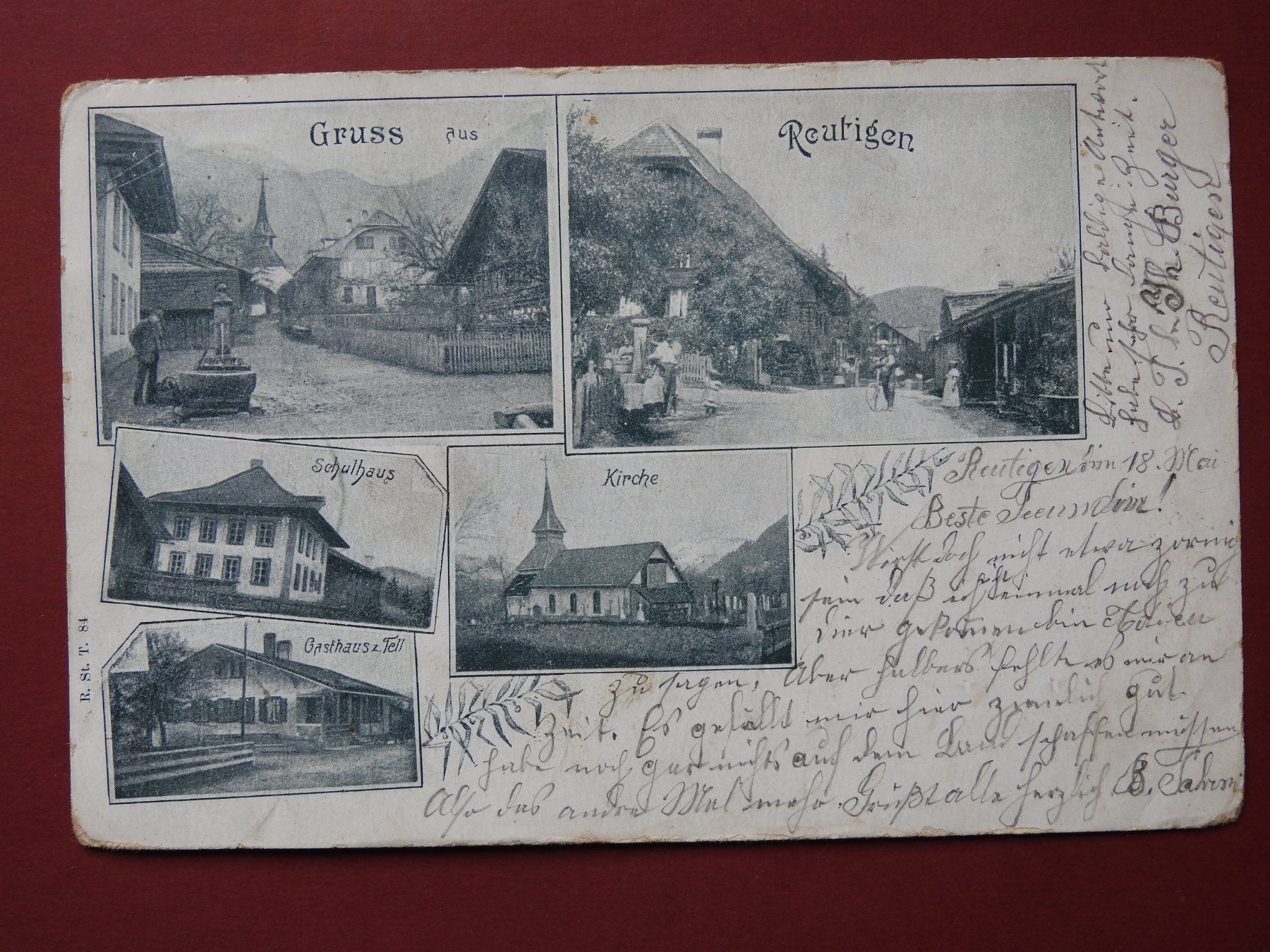 Cartoline postali: AK Gruss aus Reutigen BE – Usato da Rain venduto da 999-800-K