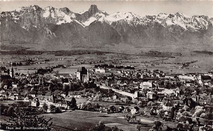 Cartoline postali: Thun, Feldpost 1948 EIDG. MILITÄRSCHULEN – Usato da Frauenfeld venduto da POML