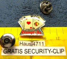 TRUMPF-AS SCHMUCK-PIN GLASIERT KLEIN-FEIN MIT SECURITY-CLIP