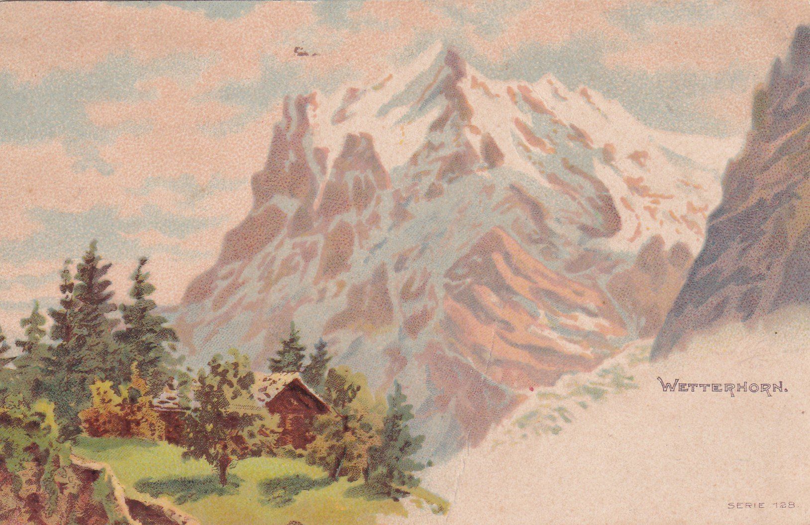 Ansichtskarten: Wetterhorn  Serie 128 – Defekt aus Cormoret von Pascalll2001