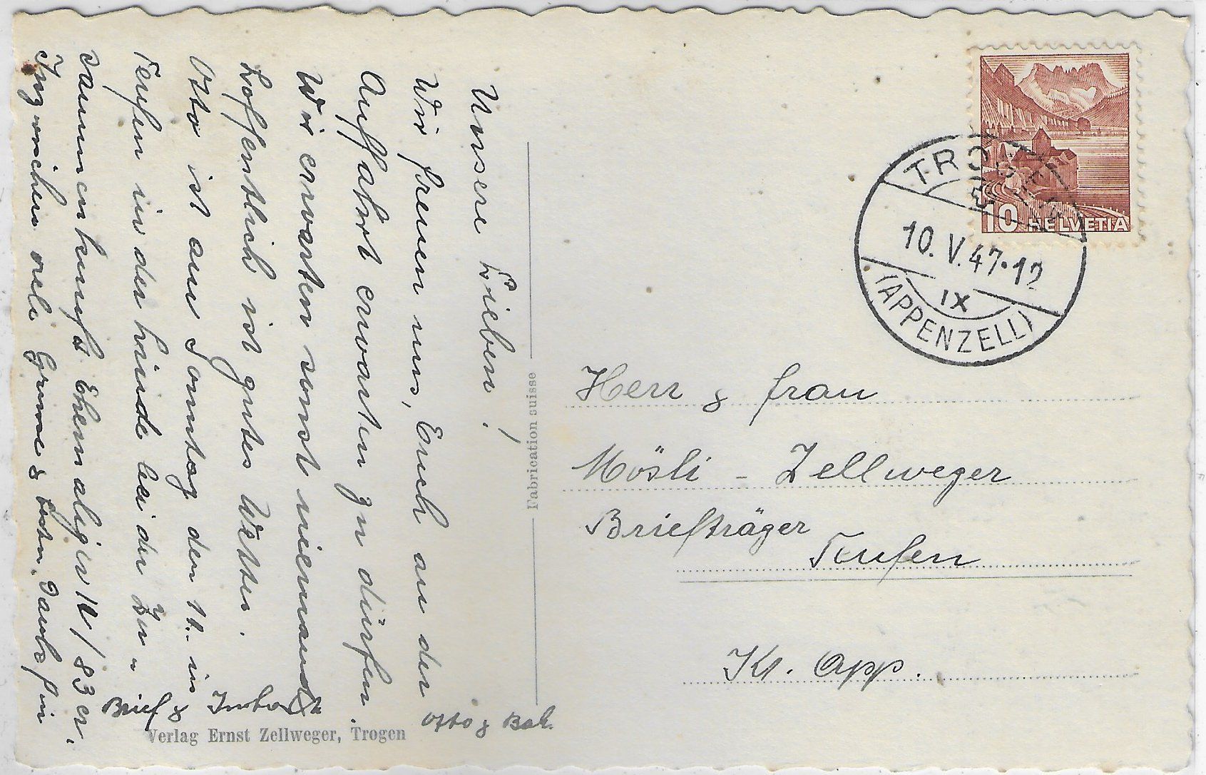 Cartoline postali: Pestalozzidorf in Trogen – Usato da Ettingen venduto da Kartenplanet 1