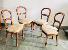 4 Antike Stühle Esszimmerstühle
