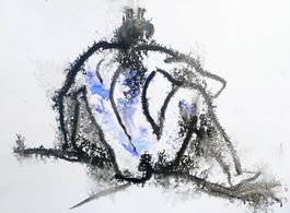 Gr. Tuschezeichnung: Resting