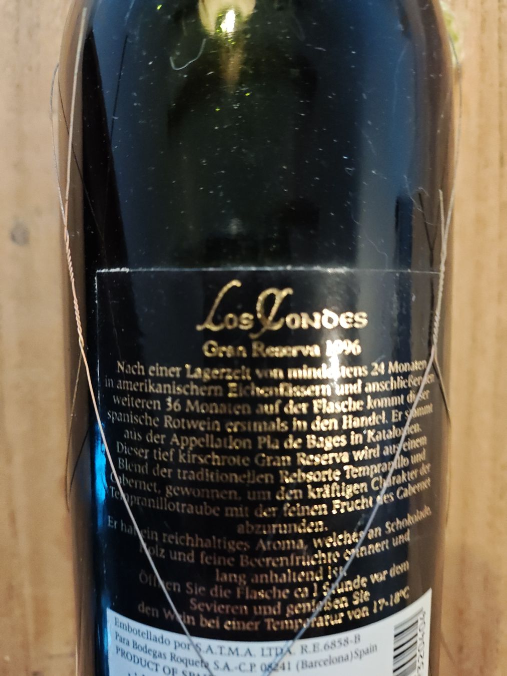 Vino: 3 Fl. Los Condes Gran Reserva 1996 – Nuovo (secondo la descrizione) da Feldbach venduto da Gwaechshuus 1