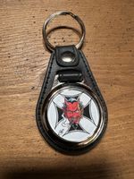 Devil eisernes kreuz schlüsselanhänger