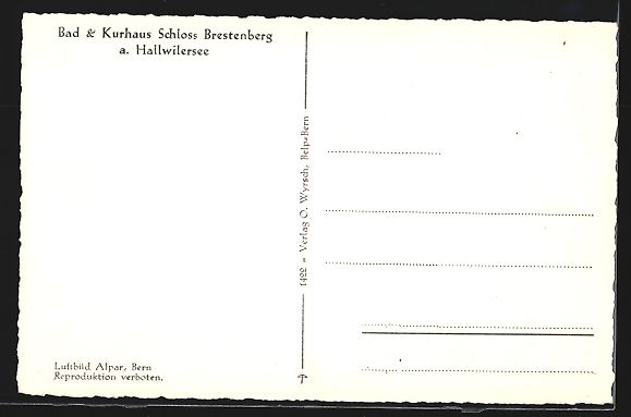 Cartoline postali: Seengen, Schloss Brestenberg am Hallwile – Usato da Berlin venduto da bartko-reher 1