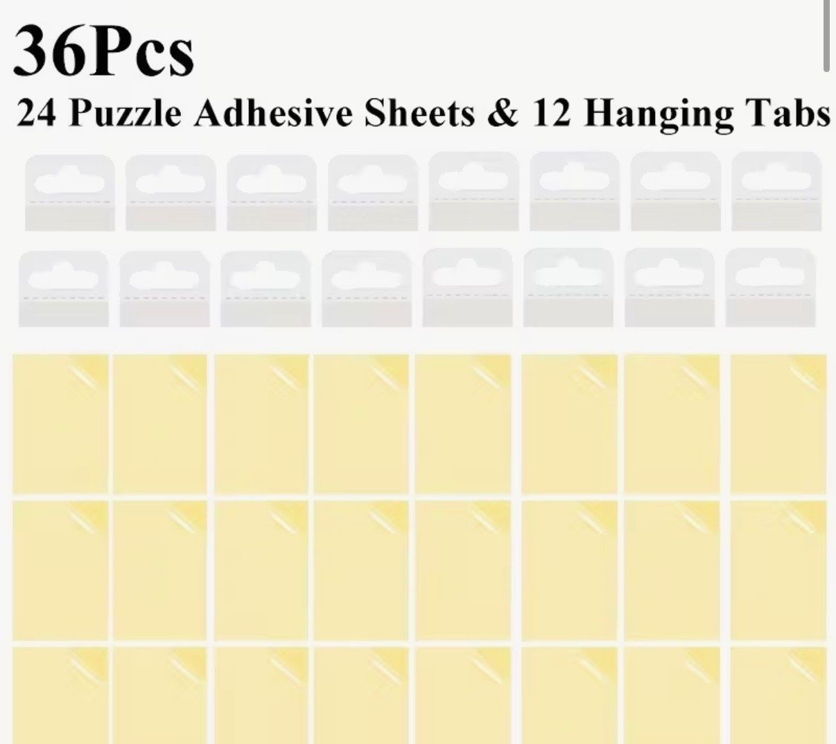 Puzzle: 36 Transparente Puzzle Klebefolie- Set mit Display-Haken – Nuovo e nell'imballaggio originale da Teufenthal AG venduto da MeineSchatztruhe