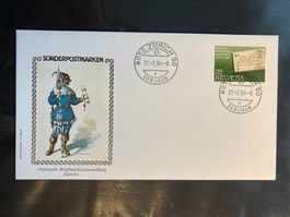 CH 1984 FDC Frühling 25Rp. NABA Ortsstempel Zürich