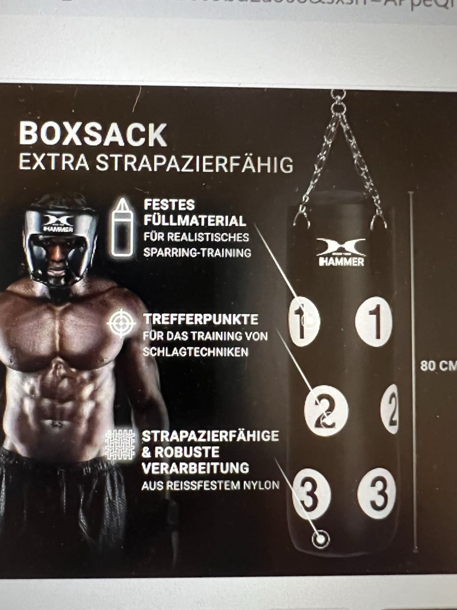 Sacs de frappe: Boxsack, Hammer, 2 Paar Handschuhe – D'occasion à Schöftland par mamajasima5 5