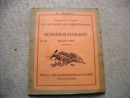 Karte Schneehuhnkarte No. 26 Balmhorn