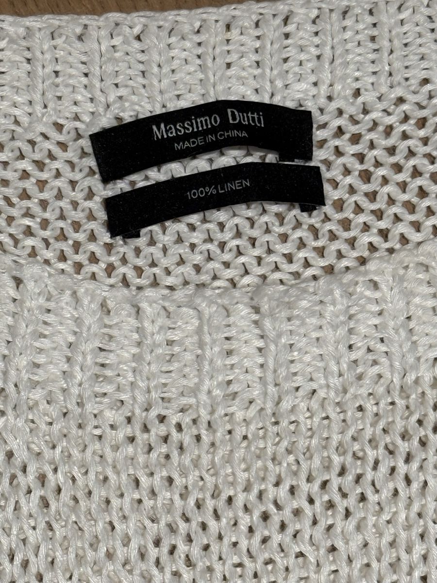 Massimo Dutti Maglioni & Felpe: Massimo Dutti  100% Leinenpullover, Weiss, Gr. S - Neuwertig – Nuovo (secondo la descrizione) da Ottenbach venduto da Suni_82 2