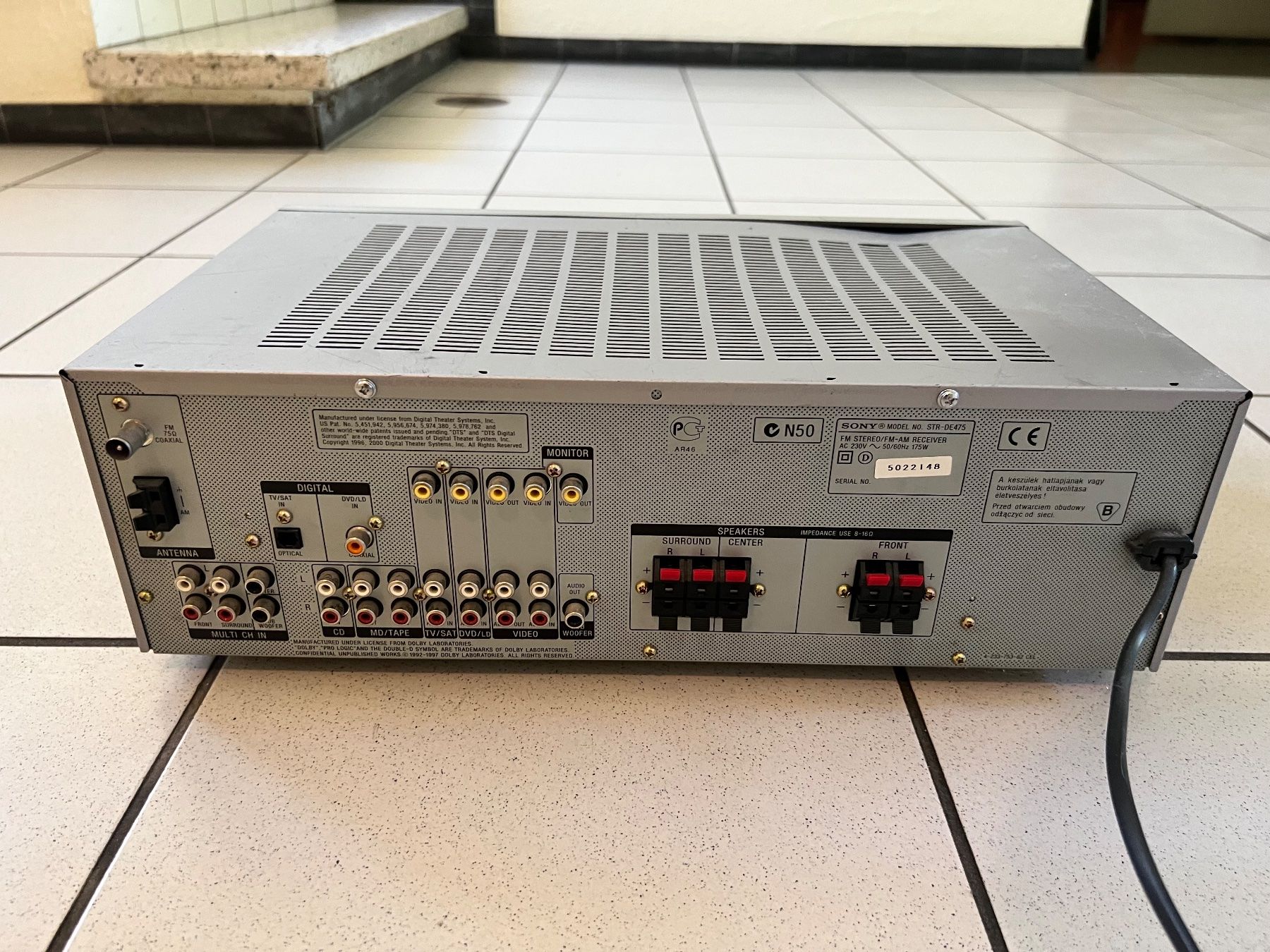 Sony Ricevitori: Sony STR-DE475 Dolby 5.1 Receiver – Usato da Zollikerberg venduto da Reinier_ZH 4