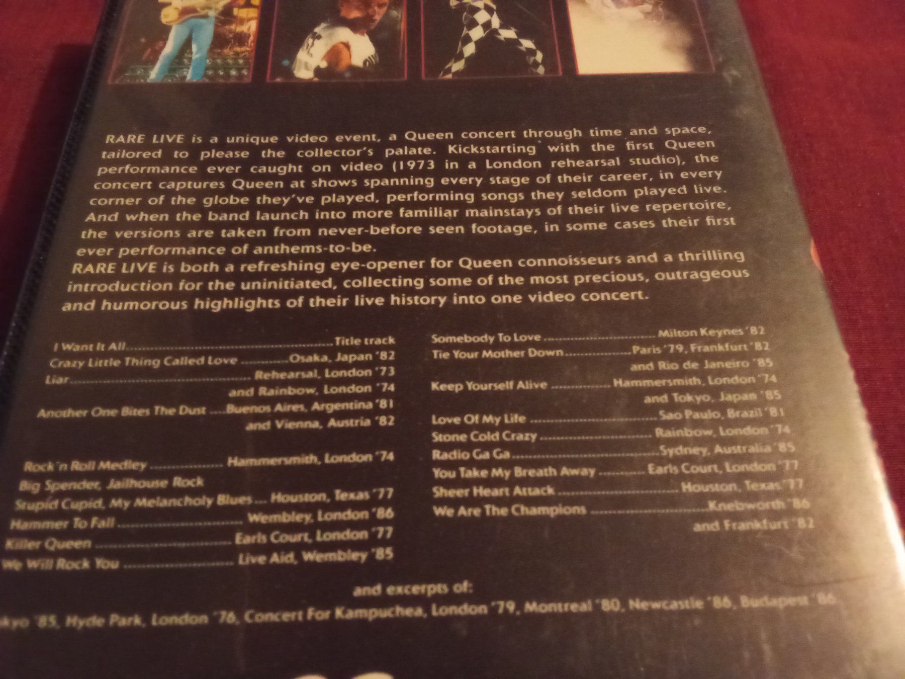 Tutti i VHS: Queen –Rare Live VHS – Usato da Remetschwil venduto da Hofiii 2