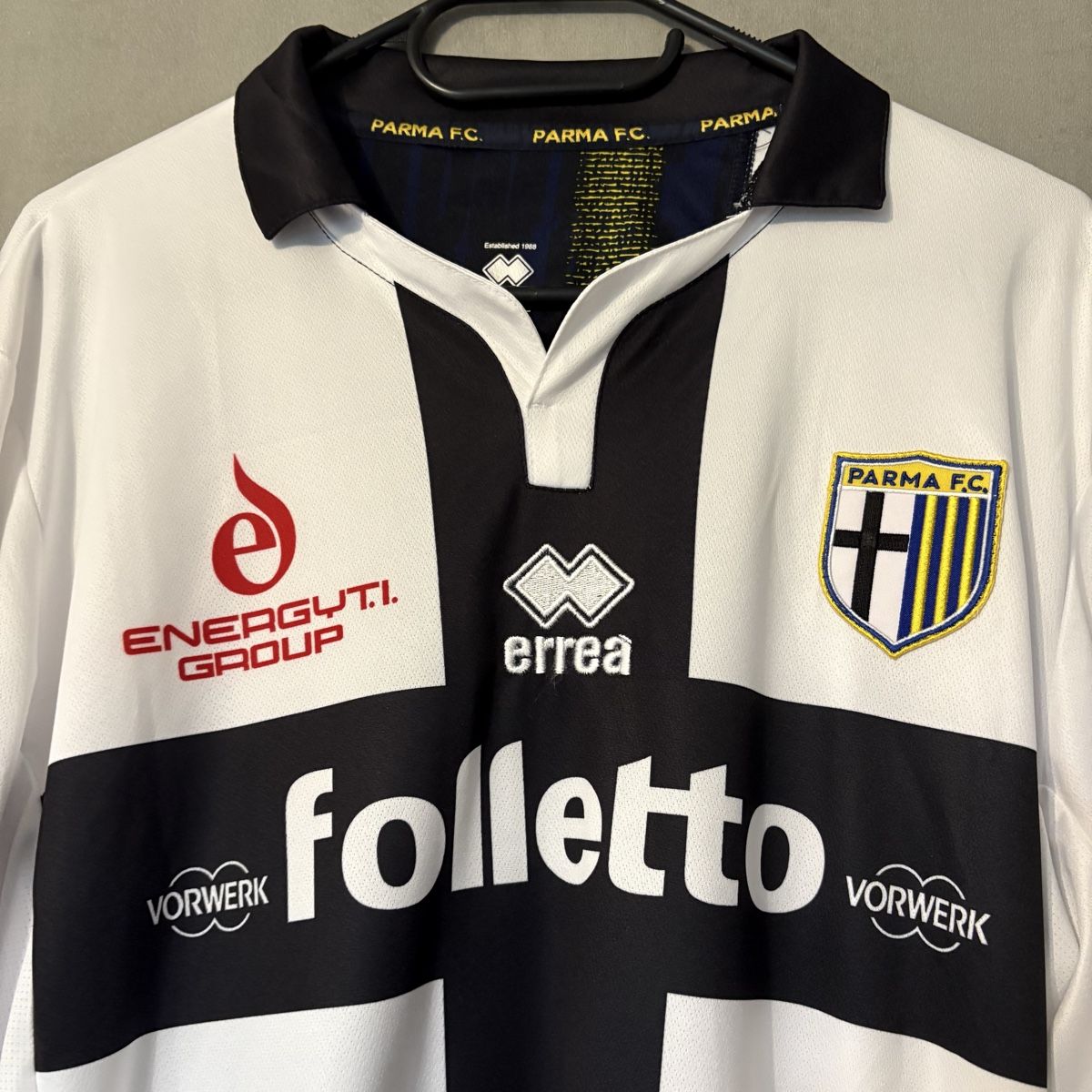 Canottiere & Pantaloni: Matchworn Parma Calcio Errea Belfodil – Usato da Winterthur venduto da LaBodega 1
