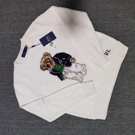 Polo Ralph Lauren Pullover Teddybär grün Grösse M neu