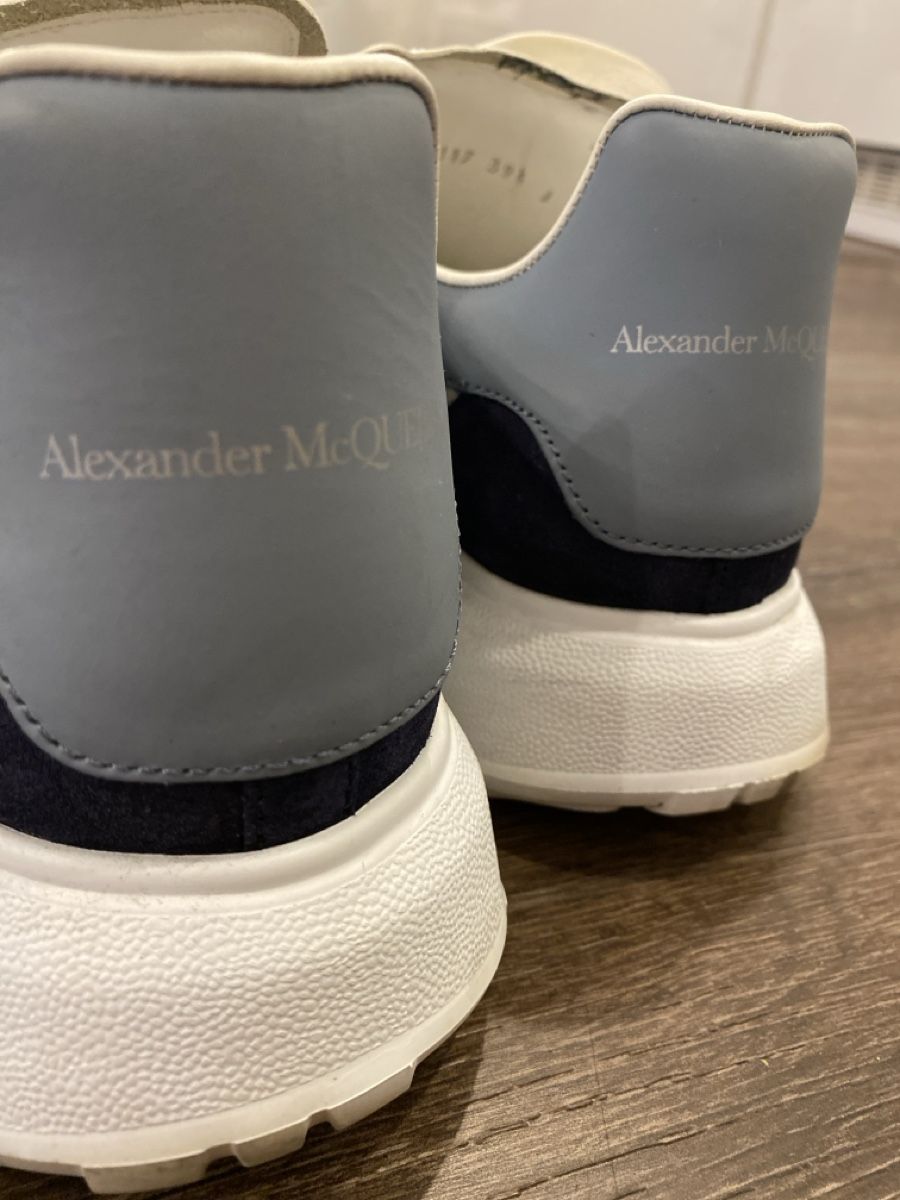 Alexander Mcqueen Herrenschuhe: Alexander McQueen Sneaker Gr. 39 1/2 weiss/blau – Gebraucht aus Itingen von Monschi5 3