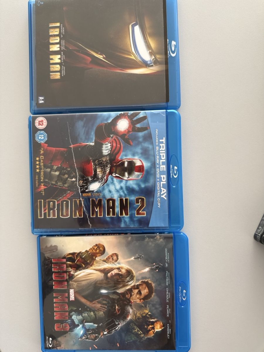 Alle DVDs: Iron Man Trilogy Blu-ray Set - Marvel Cinematic Universe – Gebraucht aus Zürich von nad_s27g