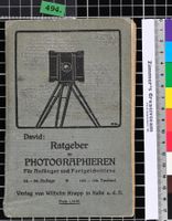 Antikes Buch: David, Ratgeber im Photographieren, 1911