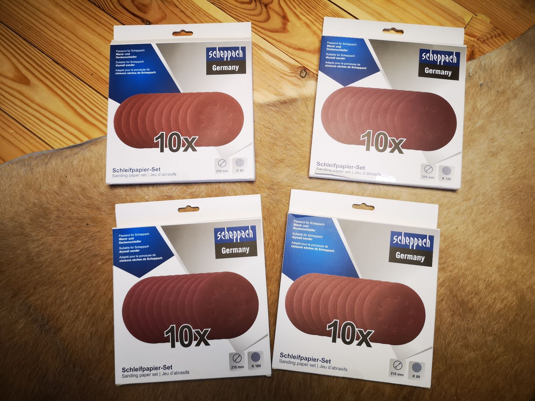 Alle Werkzeuge: Scheppach Schleifpapier 4x 10 Stück – Neu und originalverpackt aus Waldenburg von darmil08