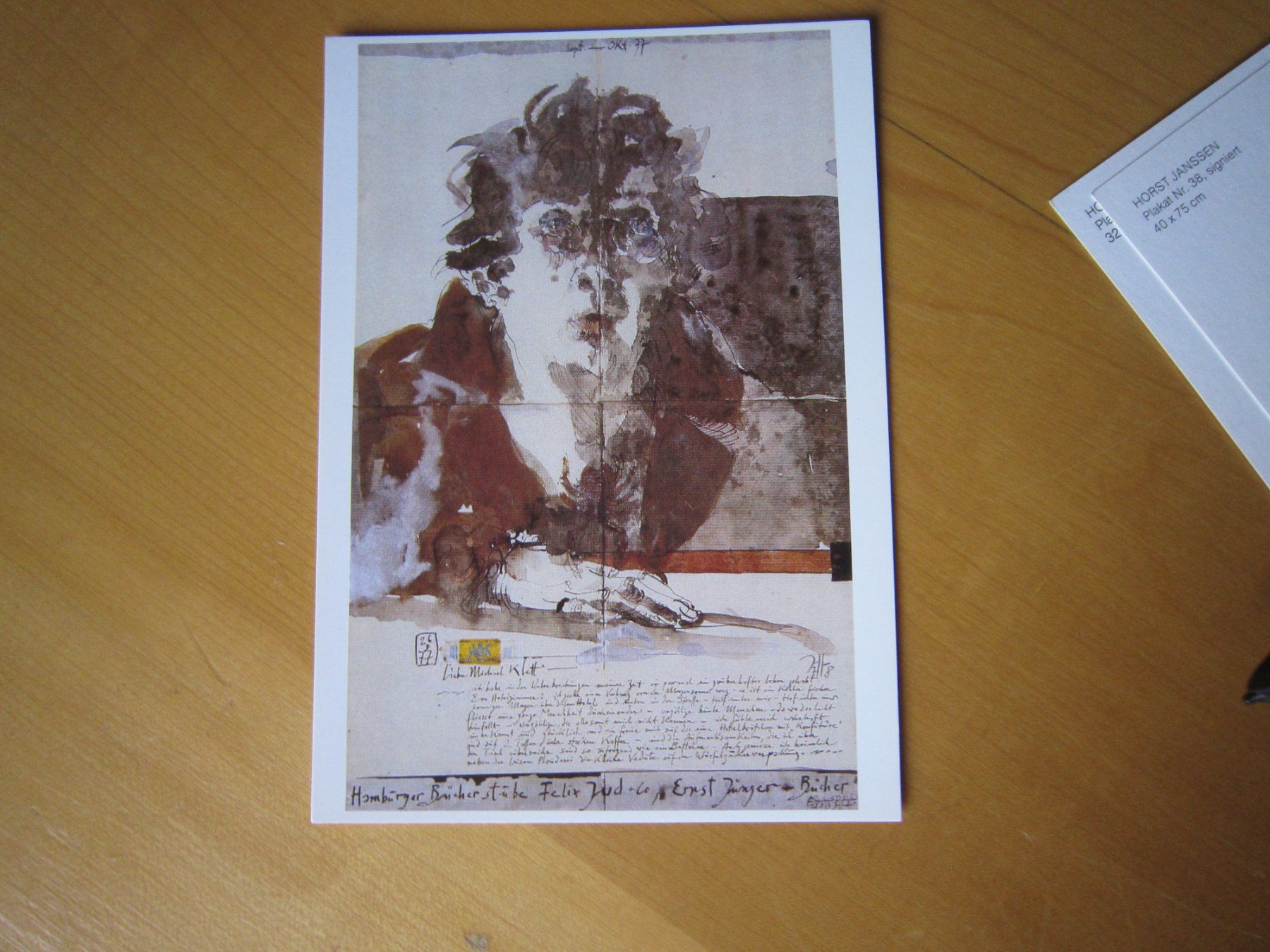 Cartoline postali: No 10 Horst Janssen Sammlung Postkarten – Usato da Gordola venduto da Polentaefung 5